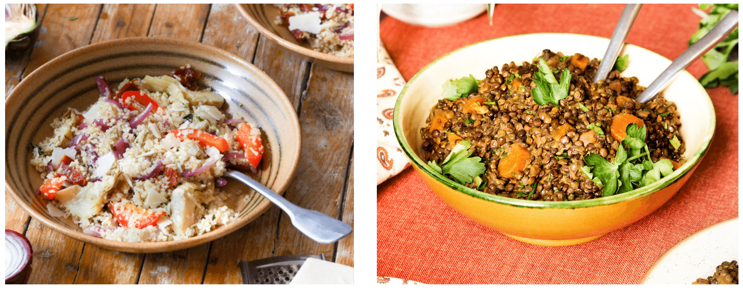 salade de quinoa et lentilles