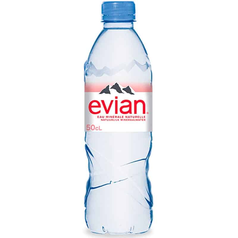 EVIAN Bouteille plastique d'eau 50 cl minérale plate